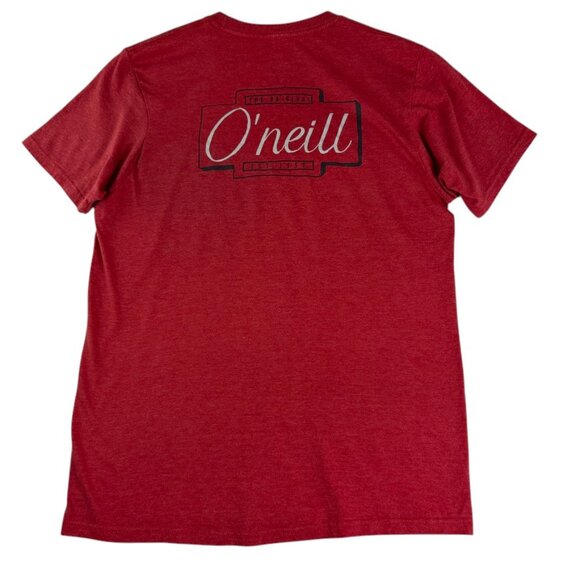 O’Neill Red Graphic T-Shirt Women’s Medium Modern Fit Short Sleeve Tee - Picture 2 of 6